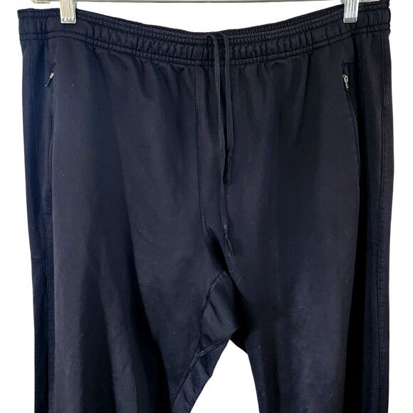 Nike Men's Black Sweatpants Joggers Zippered Ankles Workout Activewear Pants XL - Picture 3 of 6